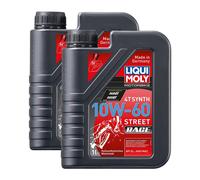 2x LIQUI MOLY 1525 Olio Motore 4T Sintetico Moto 10W-60 1L