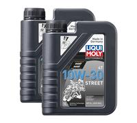 2x LIQUI MOLY 2526 Olio Motore 4T Moto 1L
