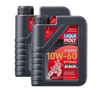 2x LIQUI MOLY 3053 Olio Motore 4T Sint Offroad Race 10W-60 1L