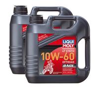 2x LIQUI MOLY 3054 Olio Motore 4T Sint Offroad Race 10W-60 4L