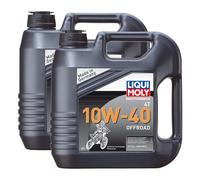 2x LIQUI MOLY 3056 Olio Moto 4T Offroad 10W-40 4L