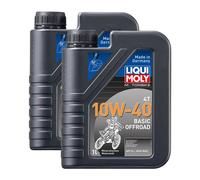 2x LIQUI MOLY 3059 Olio Moto 4T Offroad 10W-40 1L