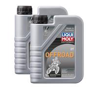 2x Liqui Moly 3065 Motorbike 2t Offroad Motoro Enduro Quad Schneemobil 1L