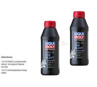 2X Liqui Moly 500Ml Olio Motore Per Forcella Moto 15W Heavy