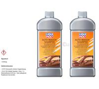 2x LIQUI MOLY Auto-Wasch-Shampoo Car-Wash-Shampoo Bottiglia 1545 Plastica 1 L