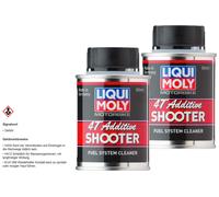 2x LIQUI MOLY Motocicletta 4T Shooter Benzina Additivo per Carburanti 80 ML