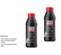 2x Liqui Moly Motocicletta Forcella Oil 7,5W Medio Luce Moto Olio Ammortizzatori