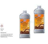 2X Liqui Moly Shampoo E Cera Per Auto Lucidatura Cura Della Vernice 1L