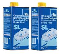 2x Liquido freni ORIGINALE ATE Brake Fluid SL DOT4 1 litro 03.9901-5802.2