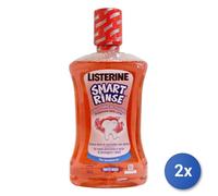 2x Listerine Collutorio 500 Ml. Junior Smart Rinse 6+