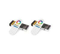 2X LM091 Telecomando RF un 4 Zone 2.4G Compatibile con RGBW CCT RGB LED Dimming Controller Touch Screen 4 Canali