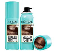 2x L'Oréal Paris Ritocco Perfetto Castani Freddi Spray Istantaneo per Capelli Bianchi Copertura Temporanea Radici Fino a 25 Applicazioni - 2 Flaconi da 75ml ciascuno
