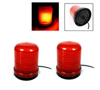 2X Luce Di Emergenza Rotante LED Arancione Lampeggiante Per Iveco Renault