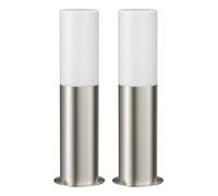 2x luce di percorso / bitta GROPO per esterni IP44 41 cm in acciaio inox 1x E27