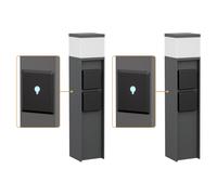 2x luce di percorso / bitta luminosa PODEL per esterni IP44 Smart Home WLAN
