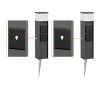 2x luce di percorso / bitta luminosa PODEL per esterni IP44 Smart Home WLAN