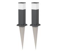 2x luce di percorso / bitta POLLY per esterni IP44 35 cm antracite 1x G9 max. [EEK: D]