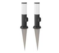 2x luce di percorso / bitta PORU per esterni IP44 38 cm nero 1x E27 max. 40W