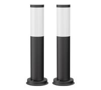 2x luce di percorso / bitta PORU per esterni IP44 39 cm nero 1x E27 max. 40W
