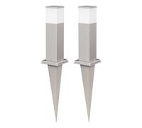 2x luce di percorso / dissuasore POLLY per esterni IP44 35 cm acciaio inox 1x G9 [EEK: D]