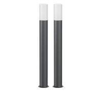 2x Luce di percorso GROPO / bitta per esterni IP44 90 cm antracite 1x E27 max.