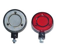 2x Luce di segnalazione 15 LED Specchio Retrovisore Esterno Rosso-Bianco 12/2...