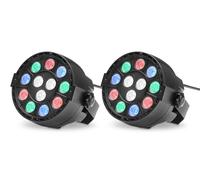 2x Luce Discoteca Luci Effetti RGBW Strobo PAR LED Smart Faro DMX Programmabile