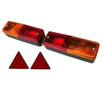 2x Luce E20 Indicatore E Triangolare Per Trailer Rimorchio Caravan Trattore Lkw