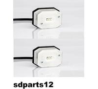 2x Luce Ingombro Anteriore LED Bianco Riflettore Cavo 12/24V per Caravan Camion