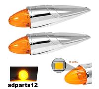 2x Luce Ingombro Lampada a Siluro Torpedo LED SMD Arancio 12/24V Tetto Camion