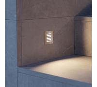 2x luce LED per scale/luce da incasso a parete FEX per griglia quadrata da