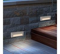 2x Luce per Esterni Della Fase Treppenlampe Casa Lampada Parete LED IP65 Cortile