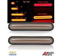 2X Luce Posteriore Barra 100 LED Halo Dynamic Scorre Freccia Freno Stop 12V 24V