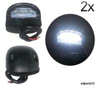 2x Luce Targa 4 Led Universale 12V Lampada Fanale Posteriore Barca Bici Moto Atv