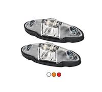 2x luci di segnalazione rimorchio LED auto camion rosso giallo bianco 12V 24V