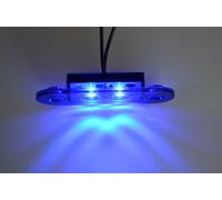 2x Luci LED Per Barra Roll Con Finitura A Incasso Blu 12V/24V 24/7 AUTO E-marked