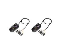 2X Luci LED RGB Interruttore per Computer da Tavolo Scheda Madre PC Pulsante di Accensione/Spegnimento e Ripristino Esterno Cavo di Prolunga B