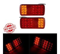 2x Luci Posteriori PosteriorI LED 12V E-MARK IP67 24/7 AUTO Per Rimorchi Camion