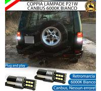 2X LUCI RETROMARCIA LAND ROVER DISCOVERY I P21W BA15S LED CANBUS BIANCO GHIACCIO