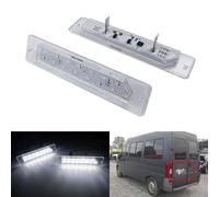 2x Luci Targa A LED Senza Errori Per Fiat Ducato Peugeot Citroen Bianco