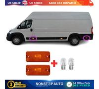 2X Luci Targa Lato Con Lente E Lampadina Per PEUGEOT Boxer 6303A1