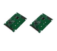 2X M.2 NGFF B + Chiave M Da SSD Un 44 Pin 2.5 IDE Convertitore Scheda Adattatore con Custodia