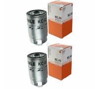 2X MAHLE / KNECHT Filtro Carburante KC 43