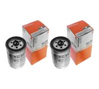 2X MAHLE / KNECHT Filtro Carburante KC 80