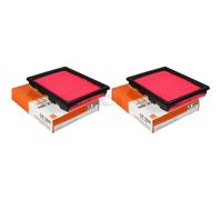 2X MAHLE / KNECHT Filtro Dell'Aria LX 1268