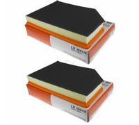 2X MAHLE / KNECHT Filtro Dell'Aria LX 1591/9