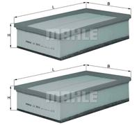 2X MAHLE / KNECHT Filtro Dell'Aria LX 3503