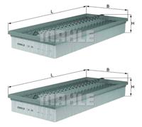 Filtro Aria Mahle LX 96 per Ford Gmc Mercedes Benz
