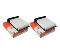 2X MAHLE / KNECHT Filtro Interno Pollenfilter Filtro Interno LA 304