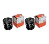 2X MAHLE / KNECHT Filtro Olio OC 100 Per Citroën Berlingo Kasten M_